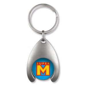 Sleutelhanger Metalen Munthouder