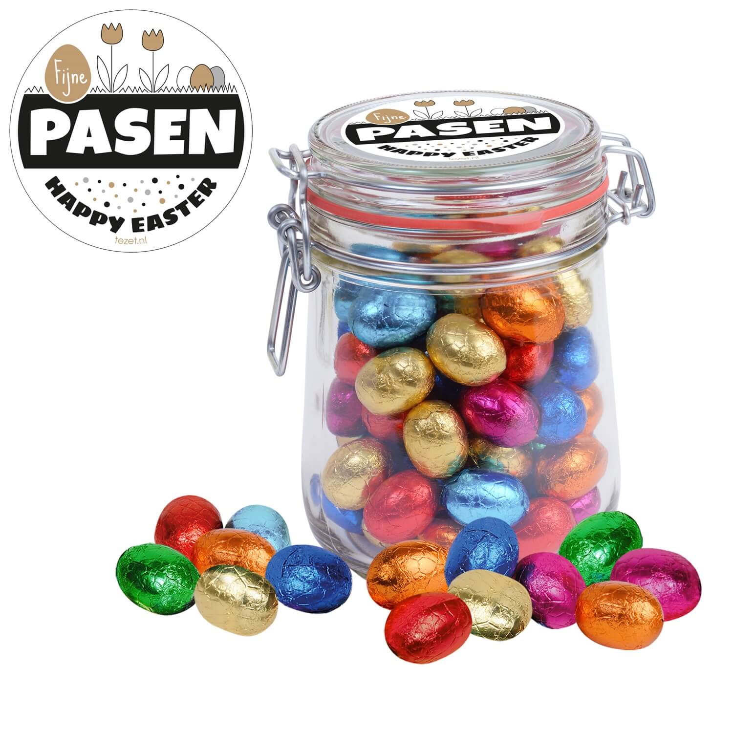 Mooie vrouw paneel details Paas volle pot 800 ml - Goedkope gifts