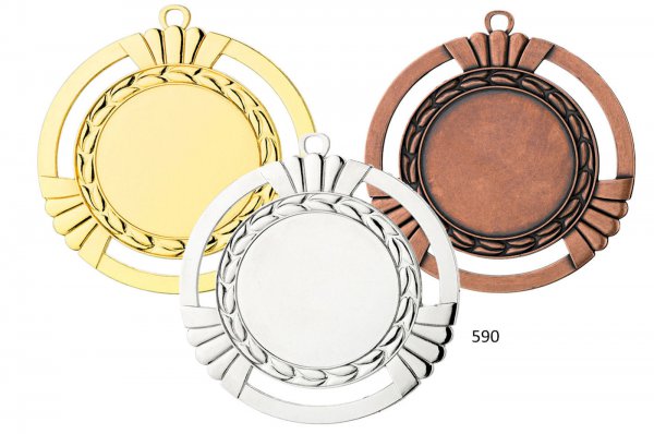 Medaille art nr. 590 groot, 90 mm